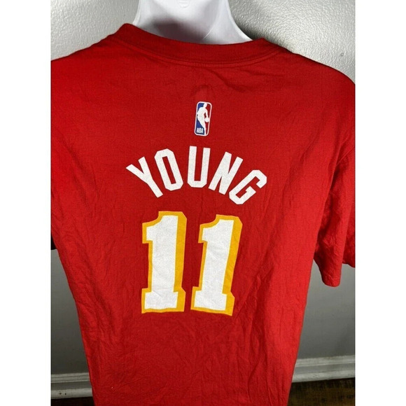 Atlanta Hawks Official Trae Young #11 Icon Swingman T-Shirt Youth XL - Picture 5 of 6